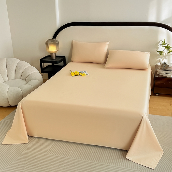 91家纺网 家纺一手货源 找家纺 润肤居 2026新款A类全棉13372单床单 杏仁