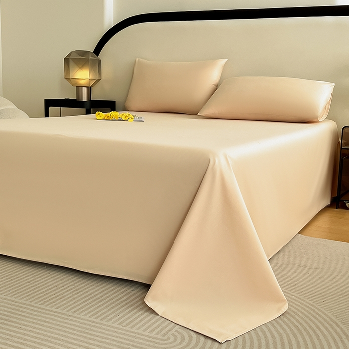 91家纺网 家纺一手货源 找家纺 润肤居 2026新款A类全棉13372单床单 杏仁