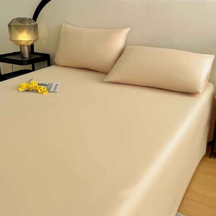 91家纺网 家纺一手货源 找家纺 润肤居 2026新款A类全棉13372单床单 杏仁