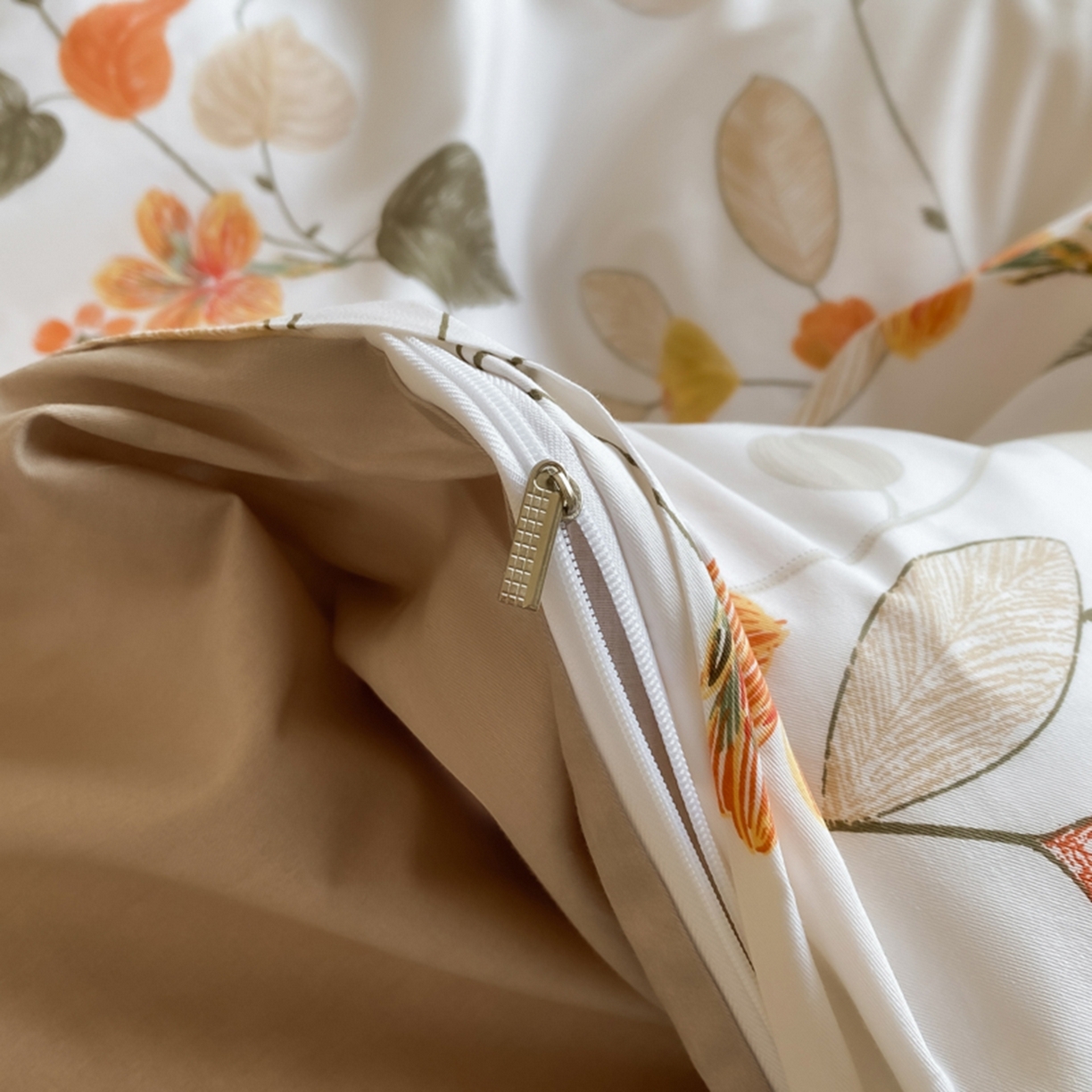 91家纺网 家纺一手货源 找家纺 格里芬家纺 2026新款全棉纯棉40S精梳棉13376印花四件套 浅花悠悠