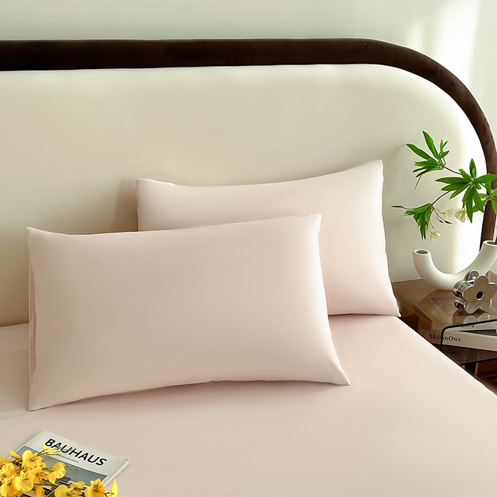 91家纺网 家纺一手货源 找家纺 润肤居 2026新款A类全棉13372单床笠 粉瓷