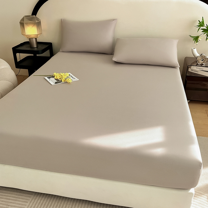 91家纺网 家纺一手货源 找家纺 润肤居 2026新款A类全棉13372单床笠 摩卡