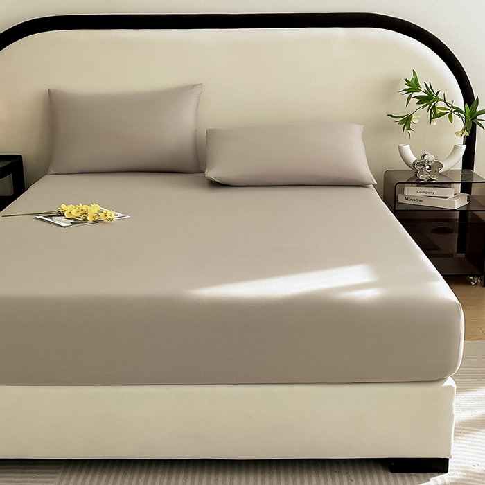 91家纺网 家纺一手货源 找家纺 润肤居 2026新款A类全棉13372单床笠 摩卡