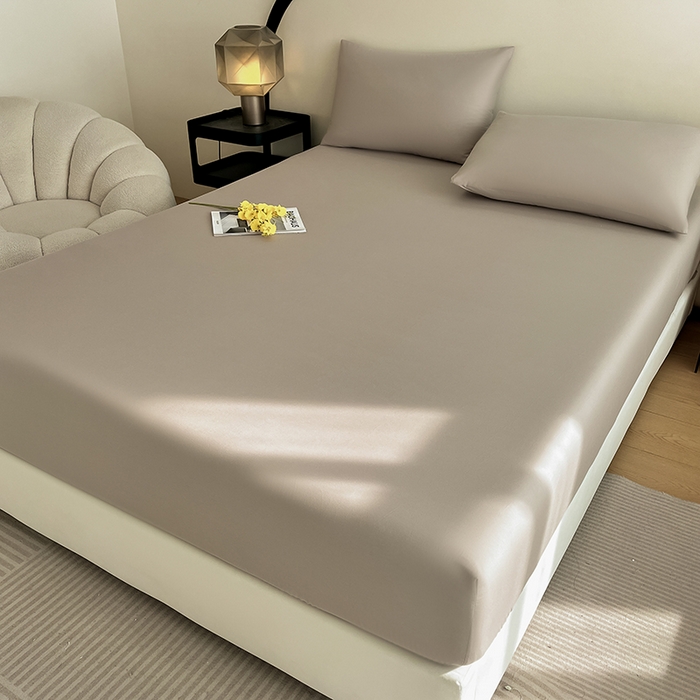 91家纺网 家纺一手货源 找家纺 润肤居 2026新款A类全棉13372单床笠 摩卡