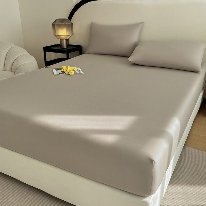 91家纺网 家纺一手货源 找家纺 润肤居 2026新款A类全棉13372单床笠 摩卡