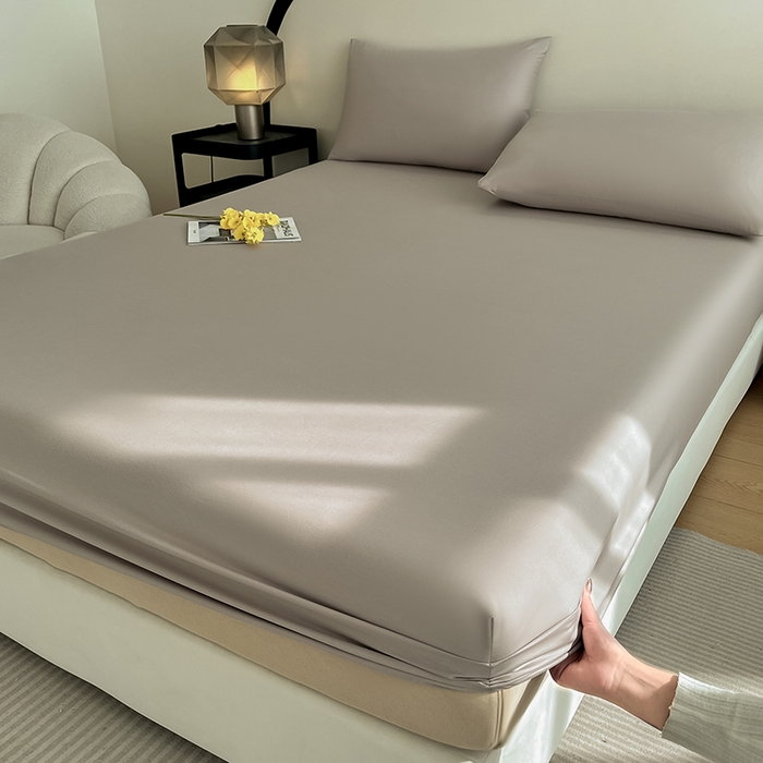 91家纺网 家纺一手货源 找家纺 润肤居 2026新款A类全棉13372单床笠 摩卡