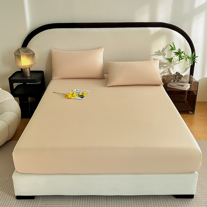 润肤居 2026新款A类全棉13372单床笠 杏仁