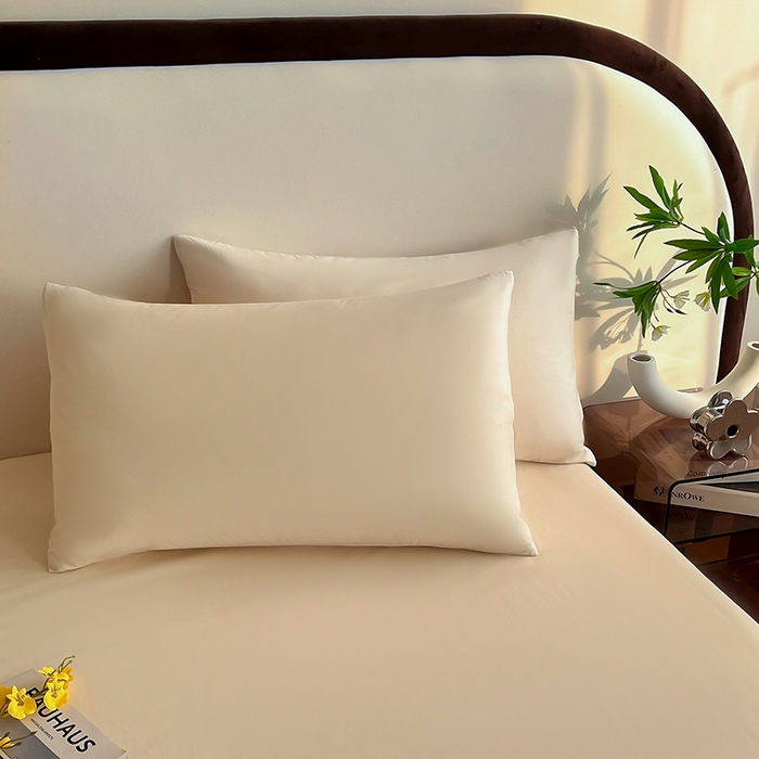 91家纺网 家纺一手货源 找家纺 润肤居 2026新款A类全棉13372单床笠 杏仁