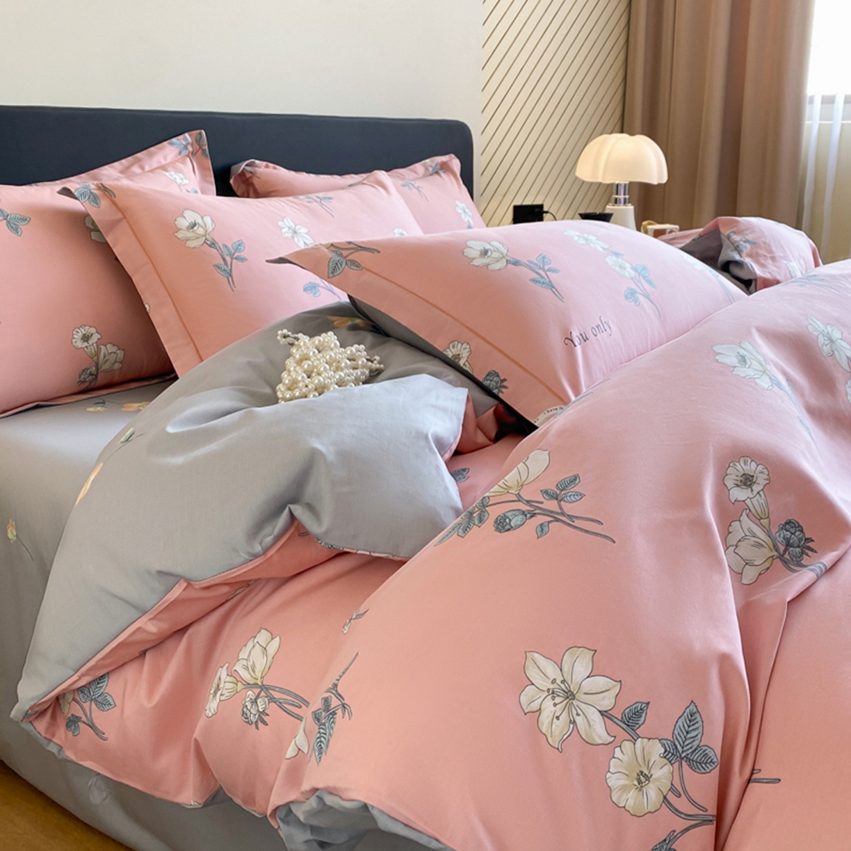 格里芬家纺 2026新款全棉纯棉40S精梳棉13376印花四件套 阳光花朵