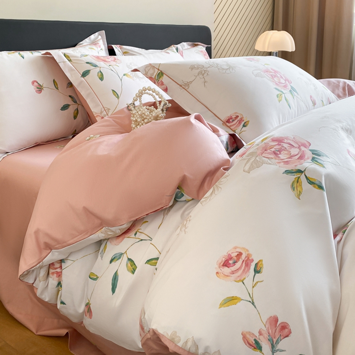 格里芬家纺 2026新款全棉纯棉40S精梳棉13376印花四件套 依梦