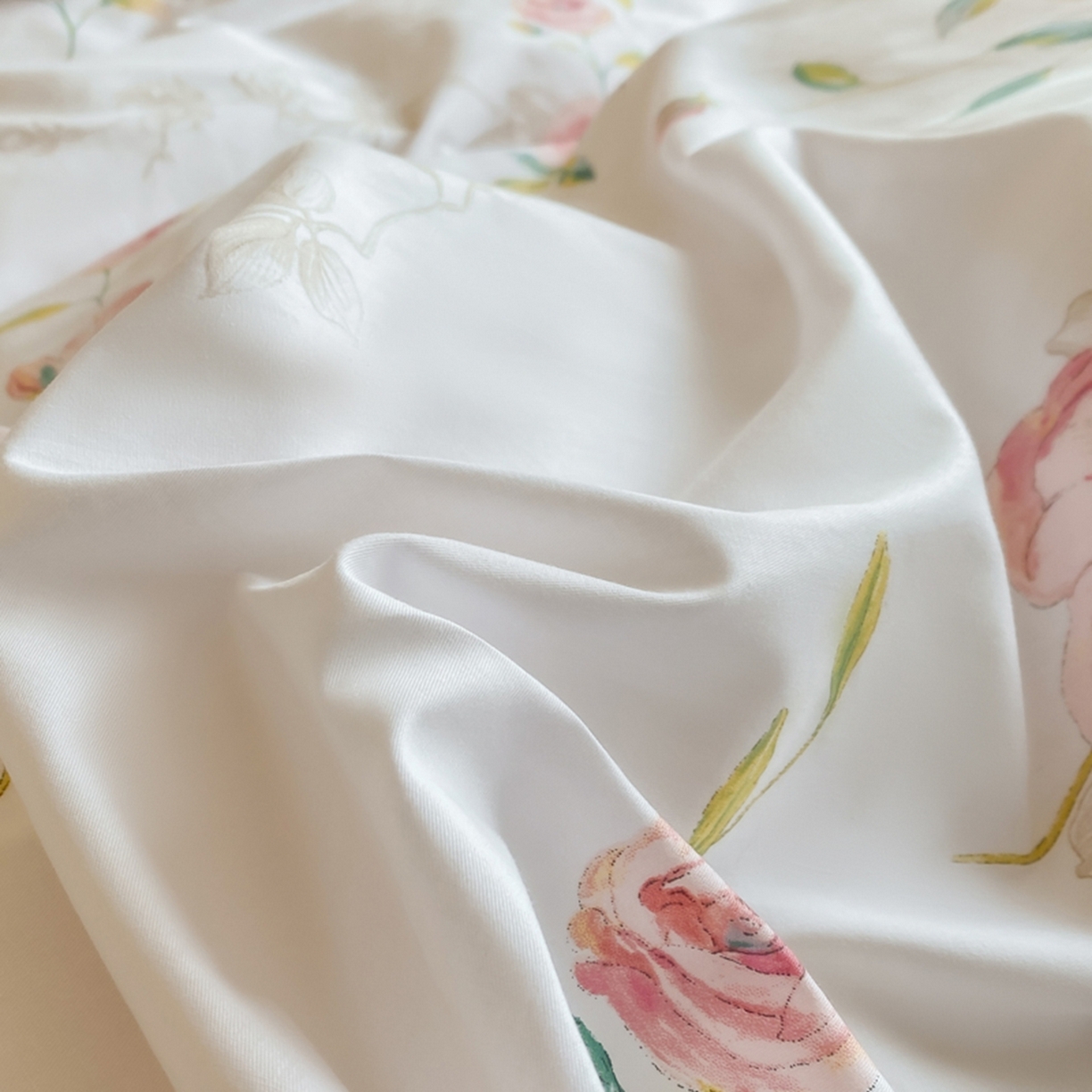 91家纺网 家纺一手货源 找家纺 格里芬家纺 2026新款全棉纯棉40S精梳棉13376印花四件套 依梦