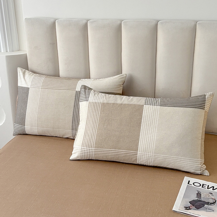 91家纺网 家纺一手货源 找家纺 宇彬家纺 2025直播新款13070全棉纯棉印花单双人被套喷气小清新简约热款学生被罩魔方小站-咖