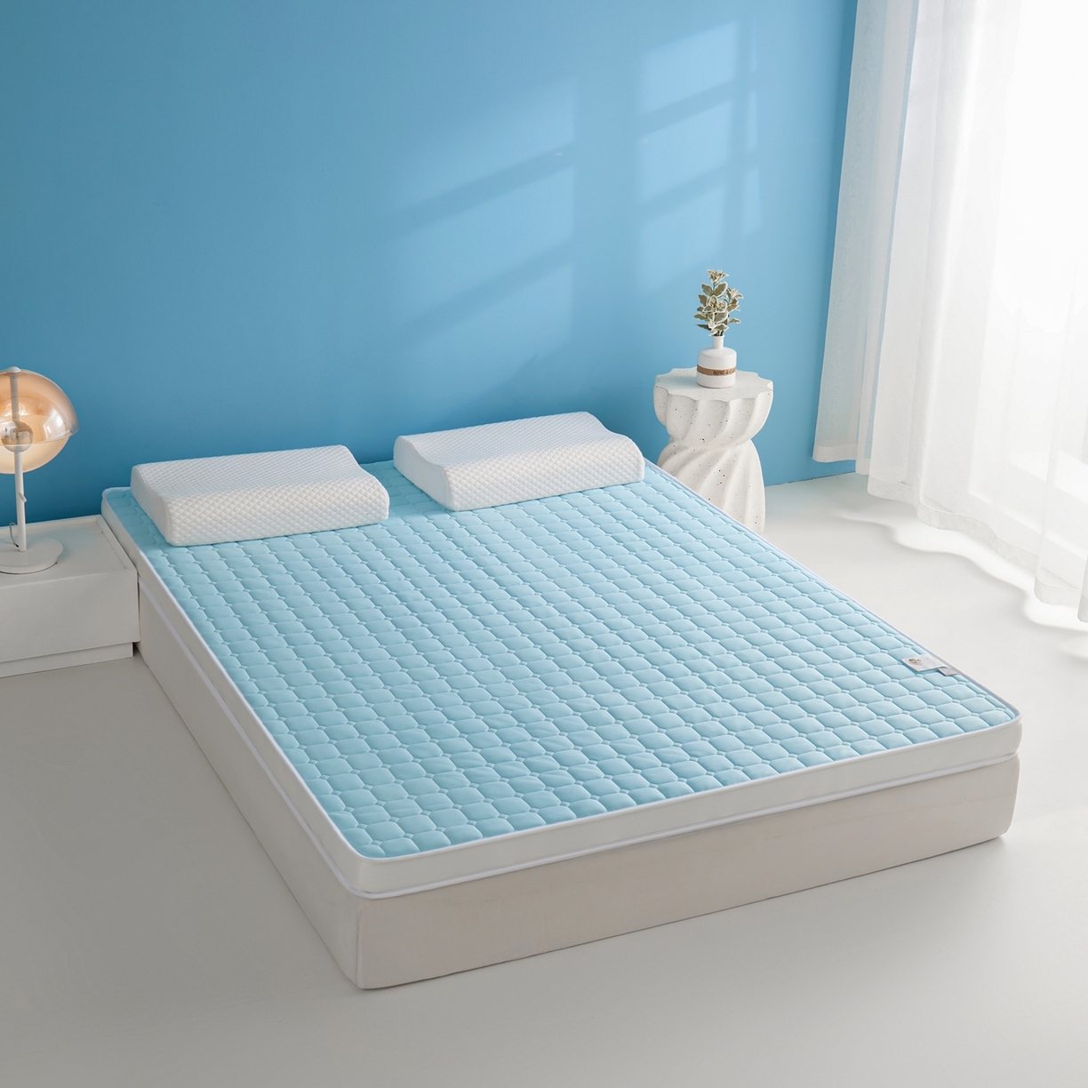 91家纺网 家纺一手货源 找家纺 （总）娇逸家居 2026新款简约记忆海绵床垫-大床图