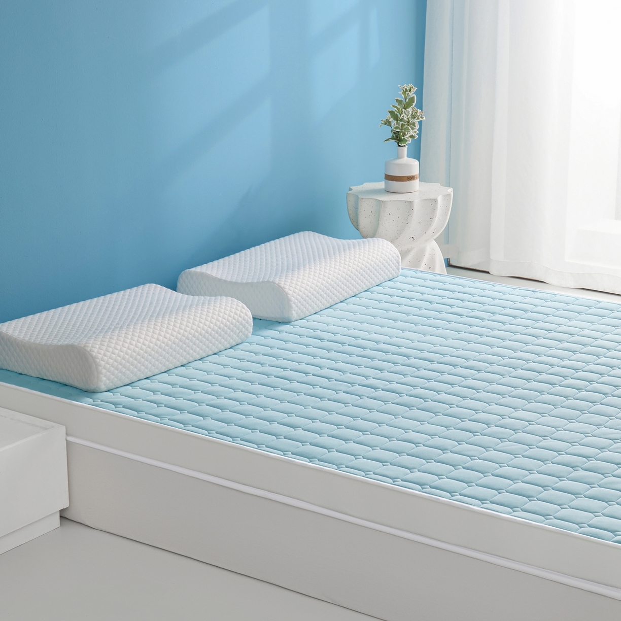 91家纺网 家纺一手货源 找家纺 （总）娇逸家居 2026新款简约记忆海绵床垫-大床图