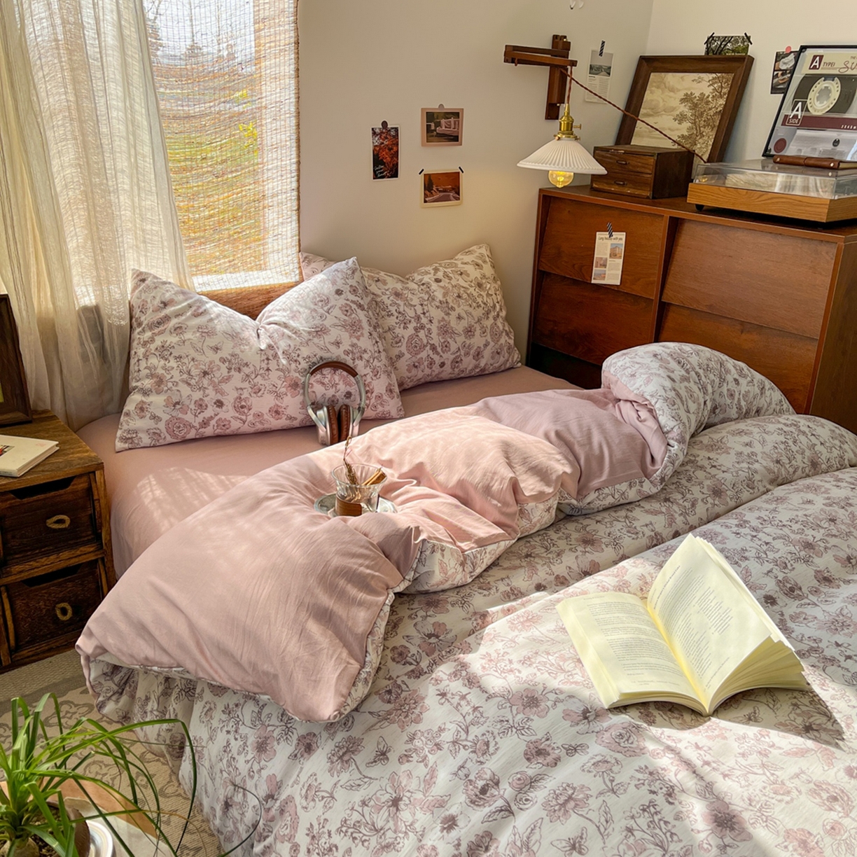 91家纺网 家纺一手货源 找家纺 （总）金梦拉家纺 2026新款色织棉麻棉纱小露麻四件套