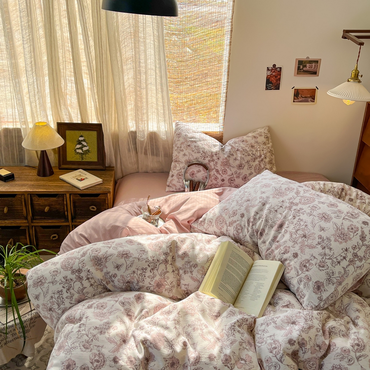 91家纺网 家纺一手货源 找家纺 （总）金梦拉家纺 2026新款色织棉麻棉纱小露麻四件套