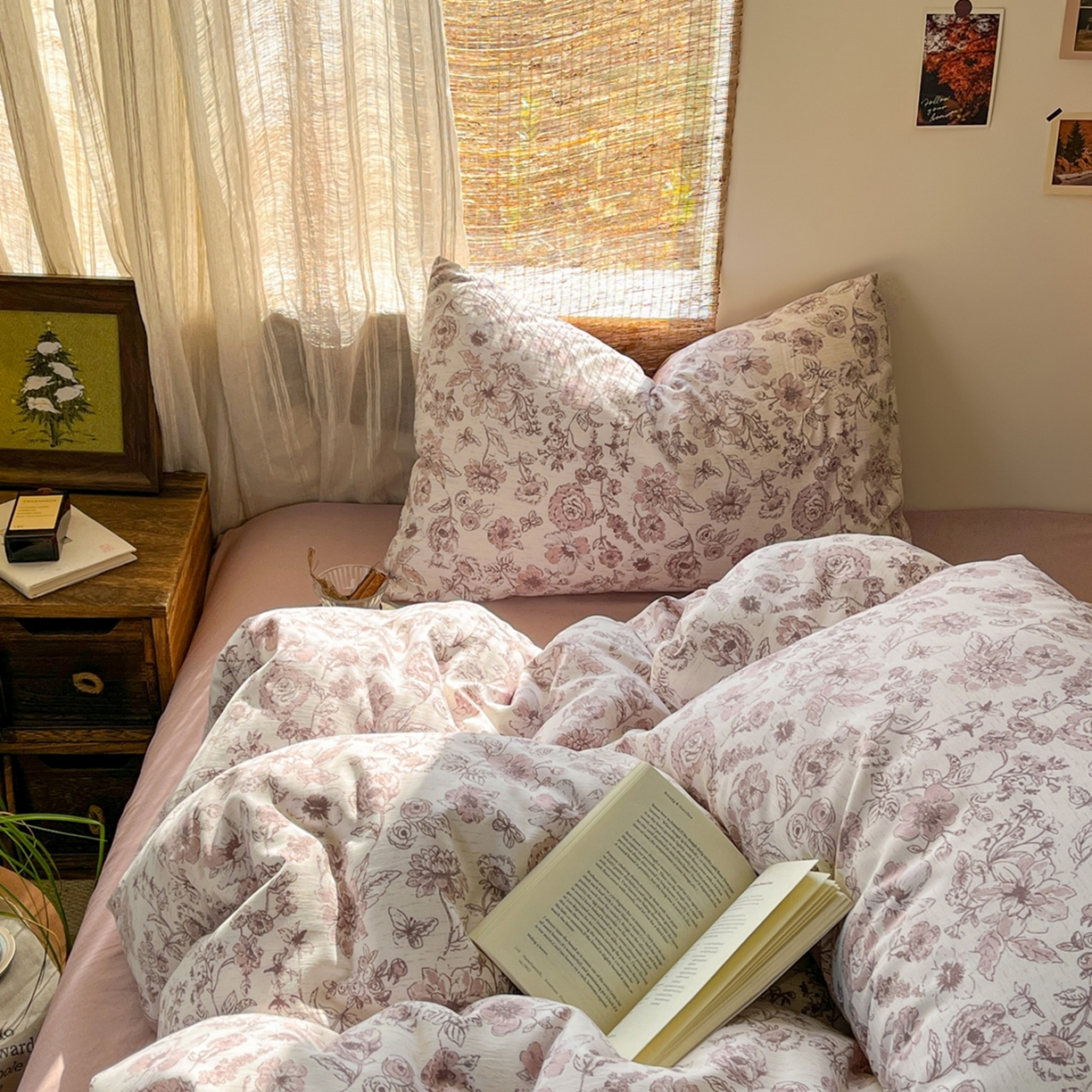 91家纺网 家纺一手货源 找家纺 （总）金梦拉家纺 2026新款色织棉麻棉纱小露麻四件套