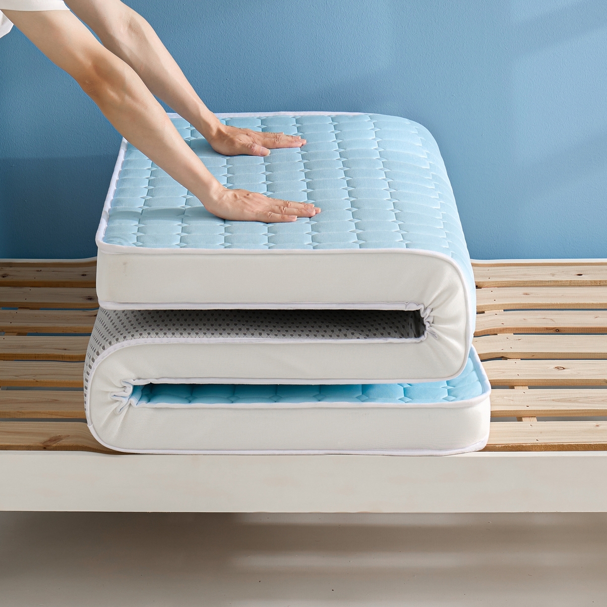 91家纺网 家纺一手货源 找家纺 （总）娇逸家居 2026新款简约记忆海绵床垫-小床图