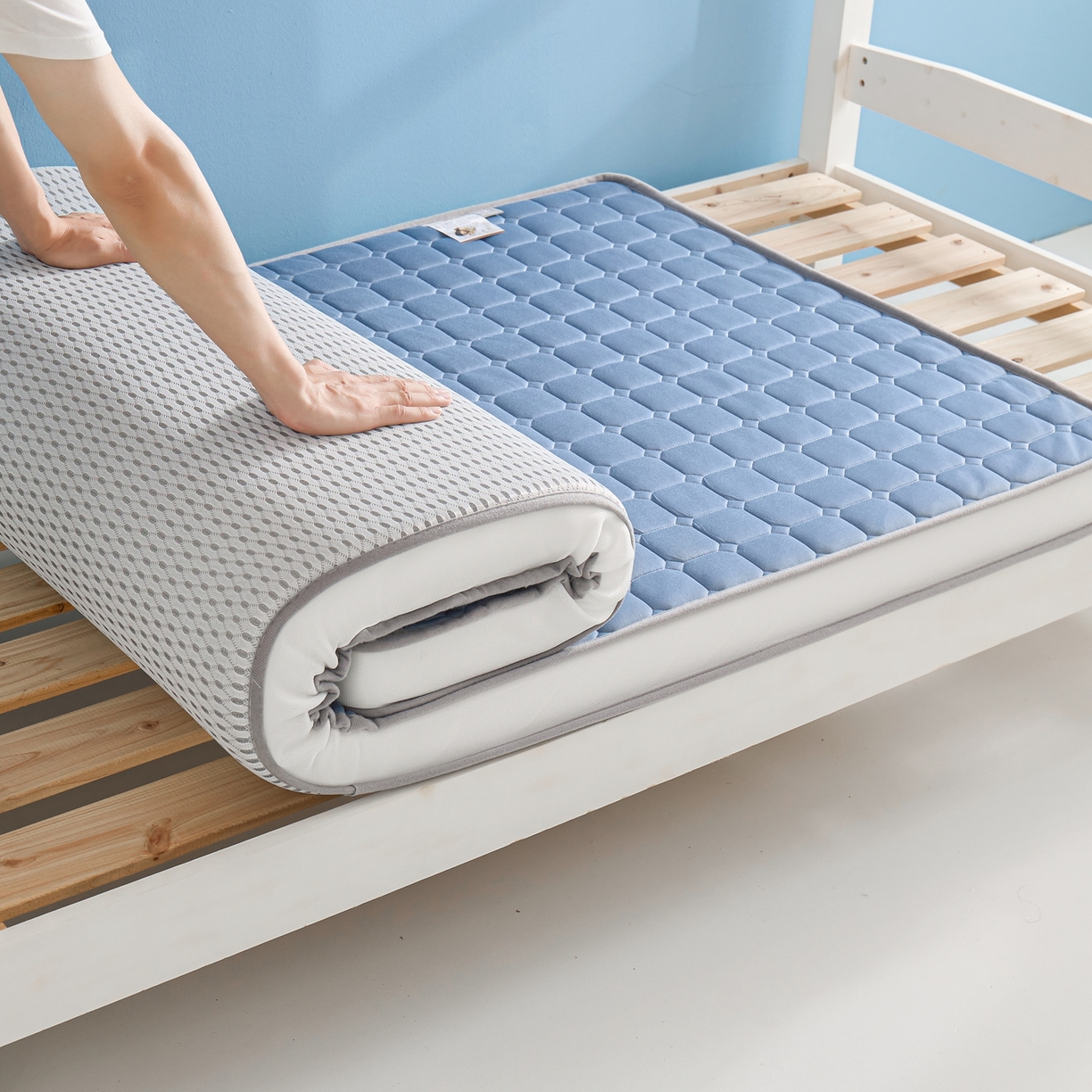 91家纺网 家纺一手货源 找家纺 （总）娇逸家居 2026新款简约记忆海绵床垫-小床图