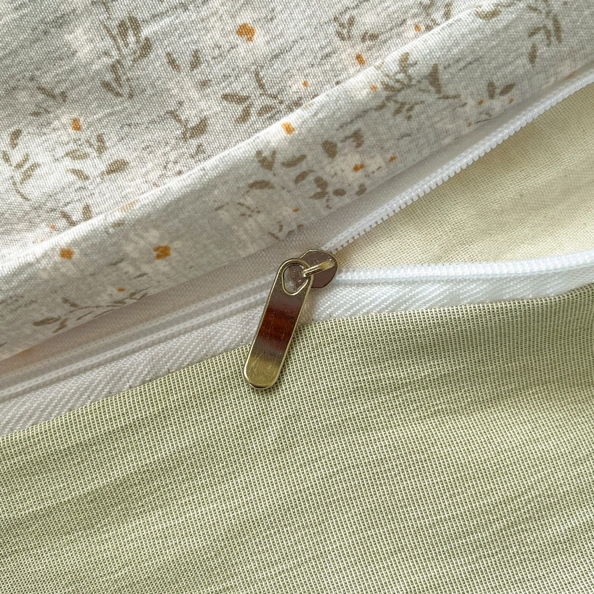 91家纺网 家纺一手货源 找家纺 金梦拉家纺 2026新款色织棉麻棉纱小露麻四件套 小津绿