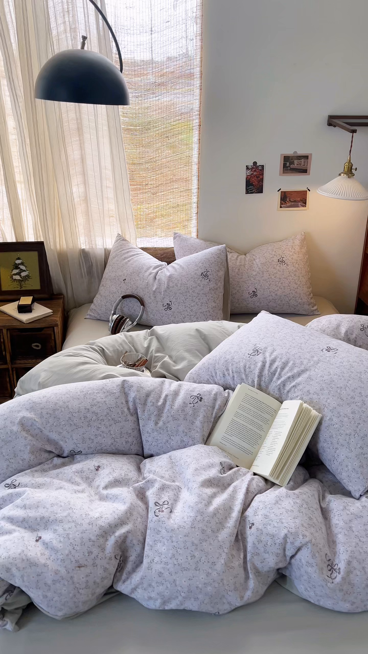 91家纺网 家纺一手货源 找家纺 金梦拉家纺 2026新款色织棉麻棉纱小露麻四件套 小津绿