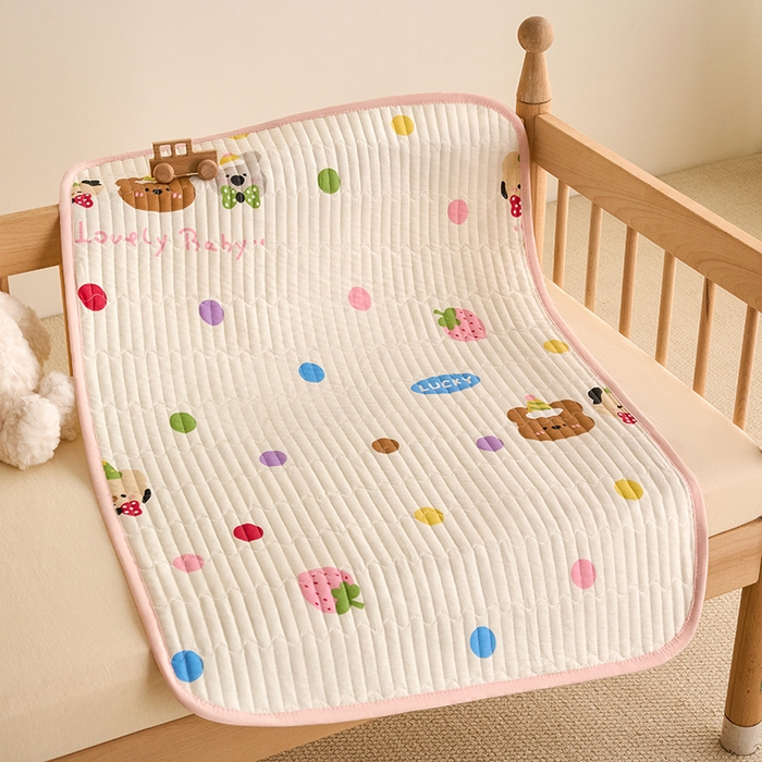 91家纺网 家纺一手货源 找家纺 X猫先生 2026新款全棉防水床垫婴童隔尿垫姨隔脏垫姨妈垫护理垫 冒险家（FS）