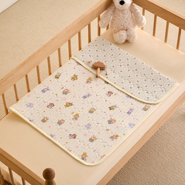 91家纺网 家纺一手货源 找家纺 X猫先生 2026新款全棉防水床垫婴童隔尿垫姨隔脏垫姨妈垫护理垫 疯狂童话城(FS)