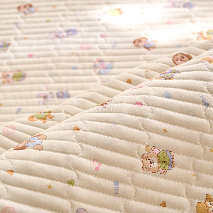 91家纺网 家纺一手货源 找家纺 X猫先生 2026新款全棉防水床垫婴童隔尿垫姨隔脏垫姨妈垫护理垫 疯狂童话城(FS)
