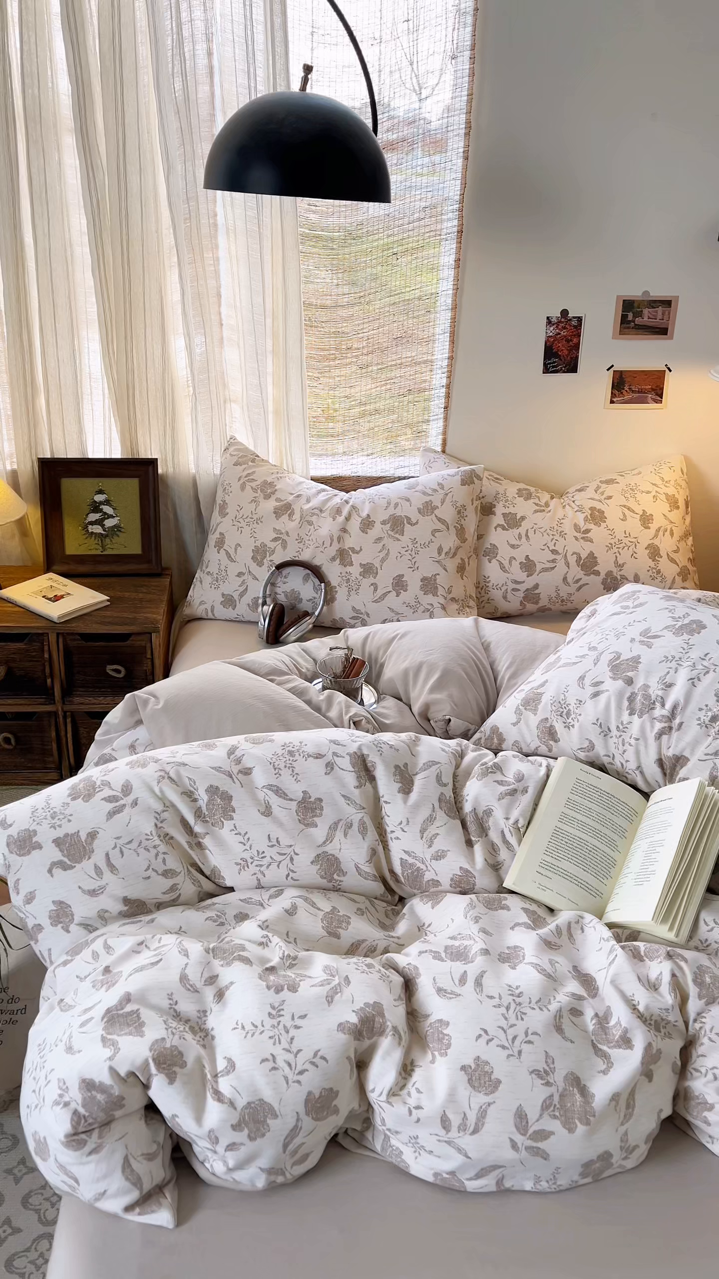 91家纺网 家纺一手货源 找家纺 金梦拉家纺 2026新款色织棉麻棉纱小露麻四件套 枕边书