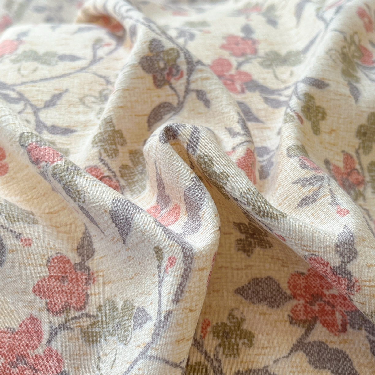 91家纺网 家纺一手货源 找家纺 金梦拉家纺 2026新款色织棉麻棉纱小露麻四件套 醉春烟