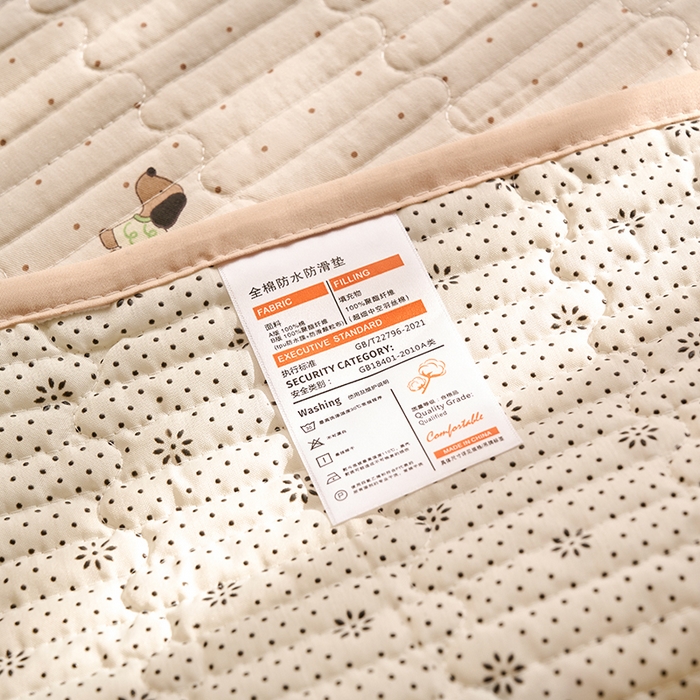 91家纺网 家纺一手货源 找家纺 X猫先生 2026新款全棉防水床垫婴童隔尿垫姨隔脏垫姨妈垫护理垫 星星柯基（FS）