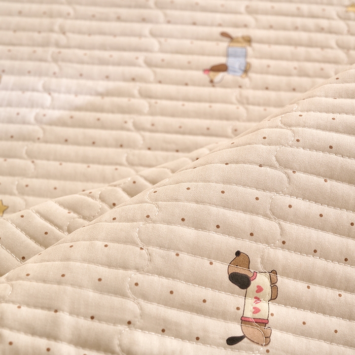 91家纺网 家纺一手货源 找家纺 X猫先生 2026新款全棉防水床垫婴童隔尿垫姨隔脏垫姨妈垫护理垫 星星柯基（FS）