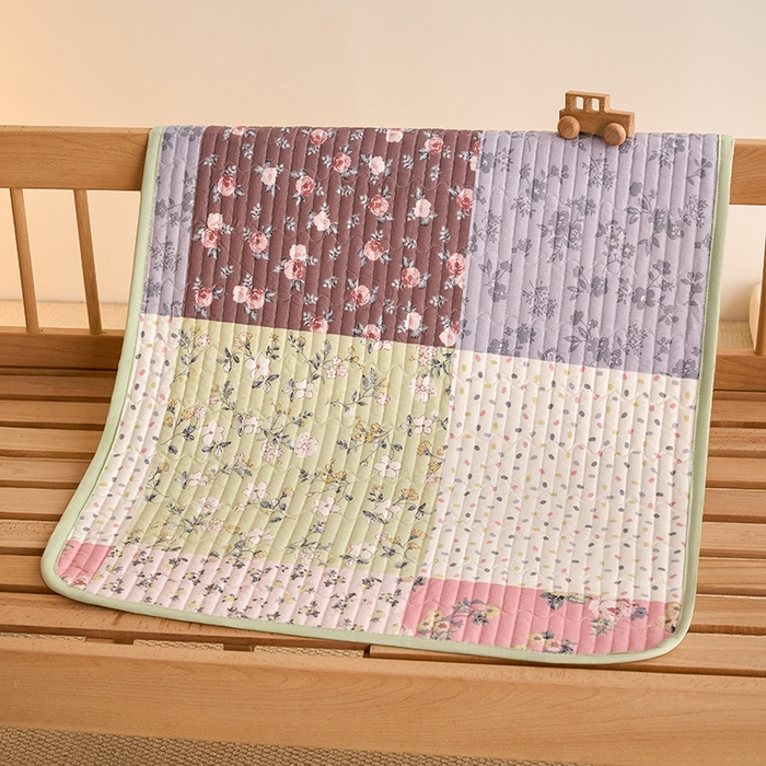 91家纺网 家纺一手货源 找家纺 X猫先生 2026新款全棉防水床垫婴童隔尿垫姨隔脏垫姨妈垫护理垫 幽兰情丝(FS)