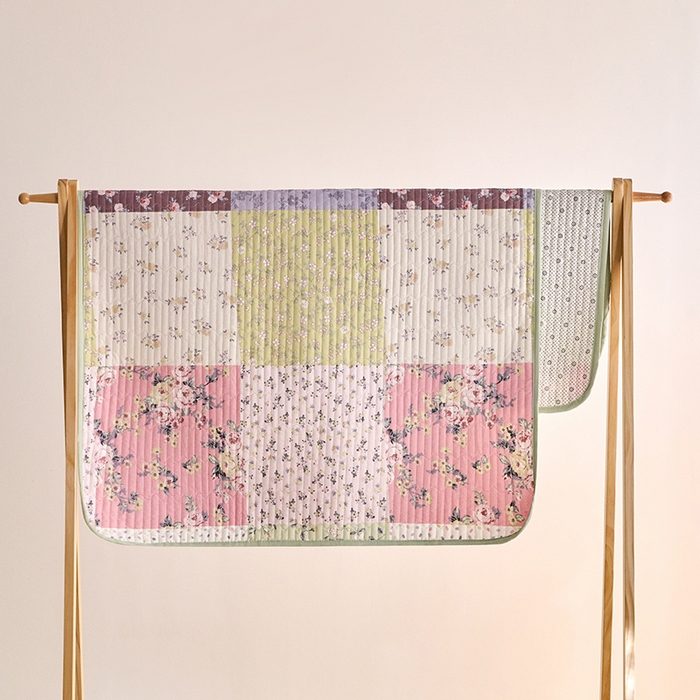 91家纺网 家纺一手货源 找家纺 X猫先生 2026新款全棉防水床垫婴童隔尿垫姨隔脏垫姨妈垫护理垫 幽兰情丝(FS)