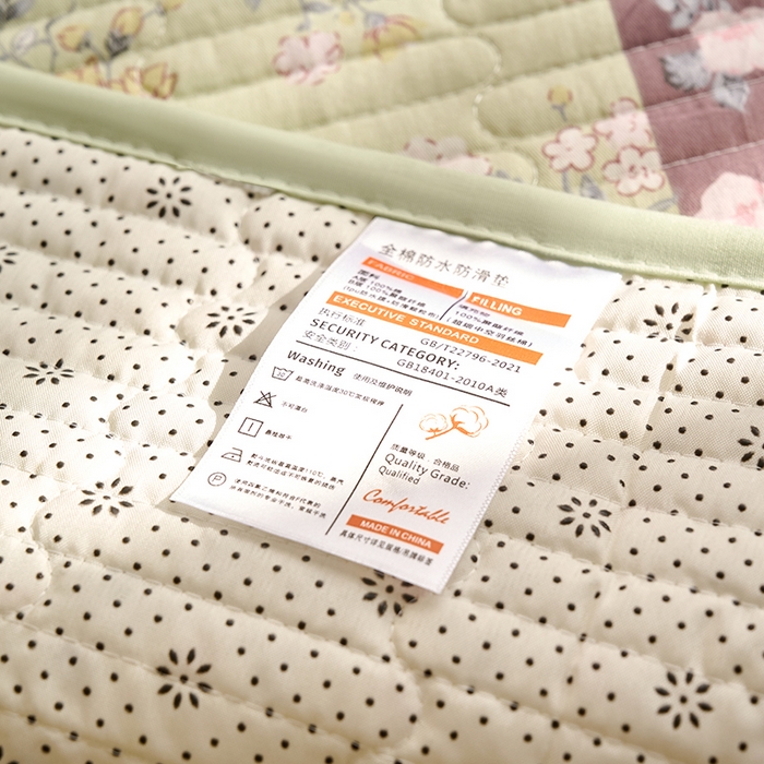 91家纺网 家纺一手货源 找家纺 X猫先生 2026新款全棉防水床垫婴童隔尿垫姨隔脏垫姨妈垫护理垫 幽兰情丝(FS)