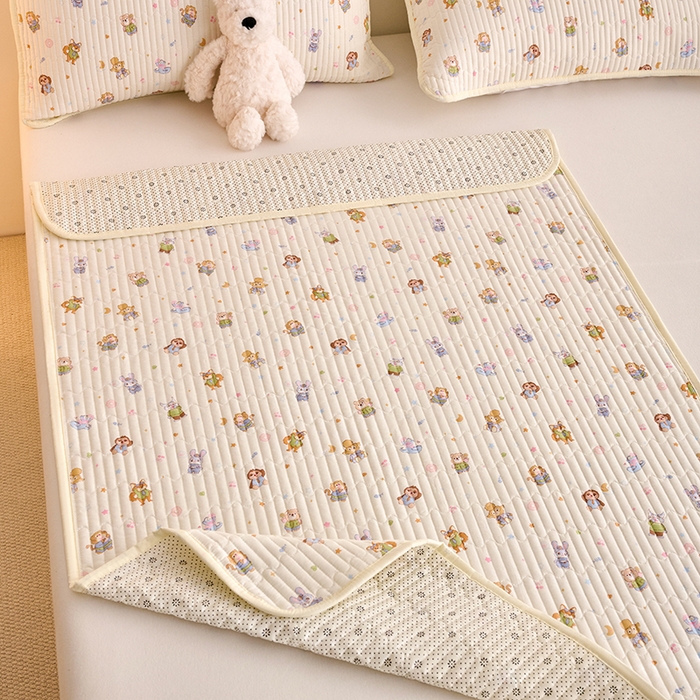 91家纺网 家纺一手货源 找家纺 X猫先生 2026新款全棉防水床垫婴童隔尿垫姨隔脏垫姨妈垫护理垫 疯狂童话城(FS)