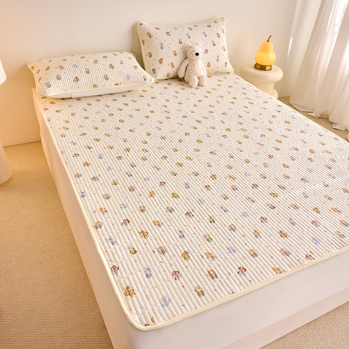 91家纺网 家纺一手货源 找家纺 X猫先生 2026新款全棉防水床垫婴童隔尿垫姨隔脏垫姨妈垫护理垫 疯狂童话城(FS)