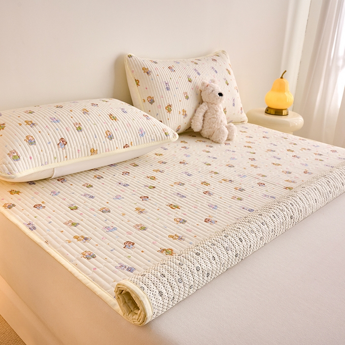 91家纺网 家纺一手货源 找家纺 X猫先生 2026新款全棉防水床垫婴童隔尿垫姨隔脏垫姨妈垫护理垫 疯狂童话城(FS)