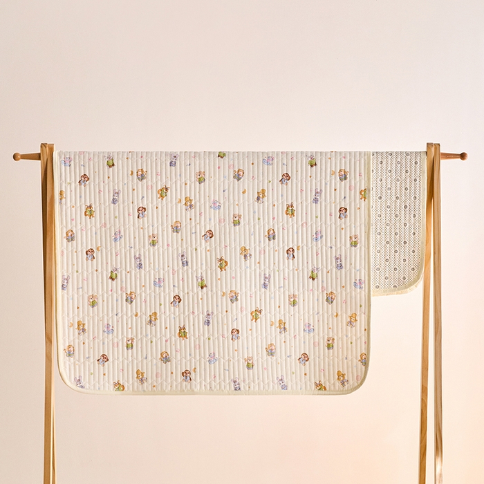 91家纺网 家纺一手货源 找家纺 X猫先生 2026新款全棉防水床垫婴童隔尿垫姨隔脏垫姨妈垫护理垫 疯狂童话城(FS)