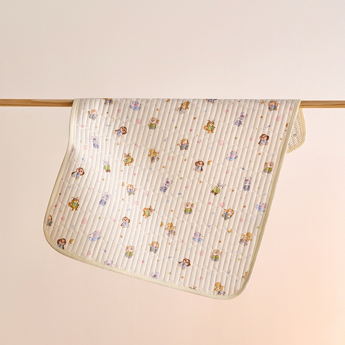 91家纺网 家纺一手货源 找家纺 X猫先生 2026新款全棉防水床垫婴童隔尿垫姨隔脏垫姨妈垫护理垫 疯狂童话城(FS)