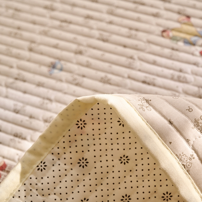 91家纺网 家纺一手货源 找家纺 X猫先生 2026新款全棉防水床垫婴童隔尿垫姨隔脏垫姨妈垫护理垫 花野小正太（FS）