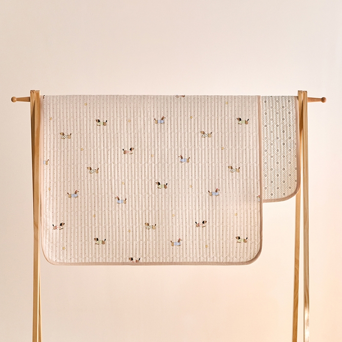 91家纺网 家纺一手货源 找家纺 X猫先生 2026新款全棉防水床垫婴童隔尿垫姨隔脏垫姨妈垫护理垫 星星柯基（FS）