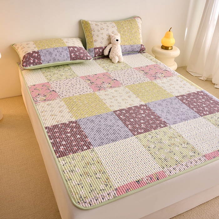 91家纺网 家纺一手货源 找家纺 X猫先生 2026新款全棉防水床垫婴童隔尿垫姨隔脏垫姨妈垫护理垫 幽兰情丝(FS)