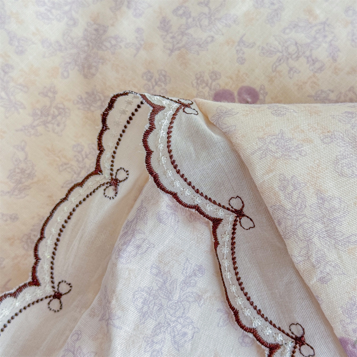 91家纺网 家纺一手货源 找家纺 被窝家纺 2026新款全棉纯棉有氧双层纱多功能夏被夏凉被空调被四件套 车厘子