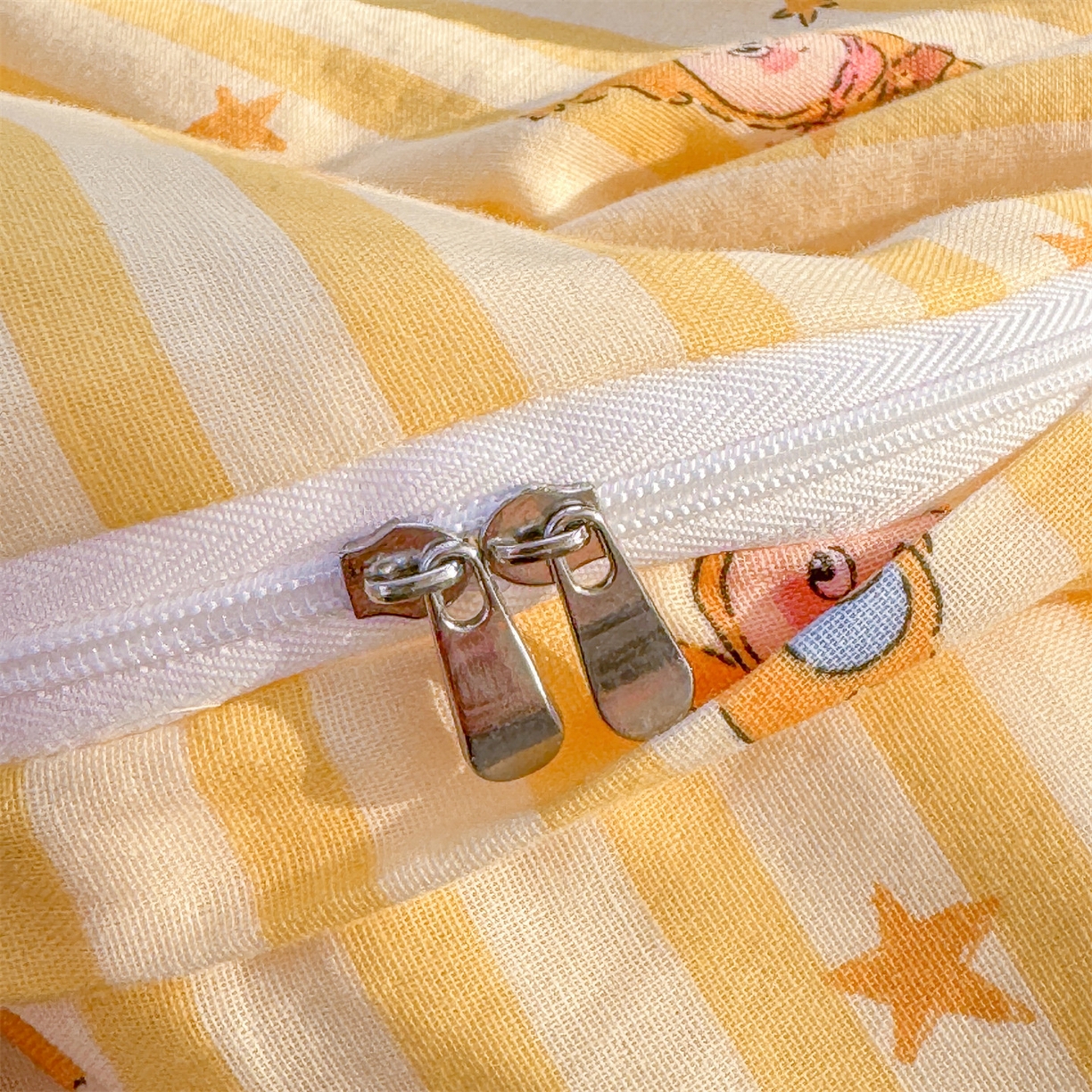 91家纺网 家纺一手货源 找家纺 被窝家纺 2026新款全棉纯棉有氧双层纱多功能夏被夏凉被空调被四件套 萌星