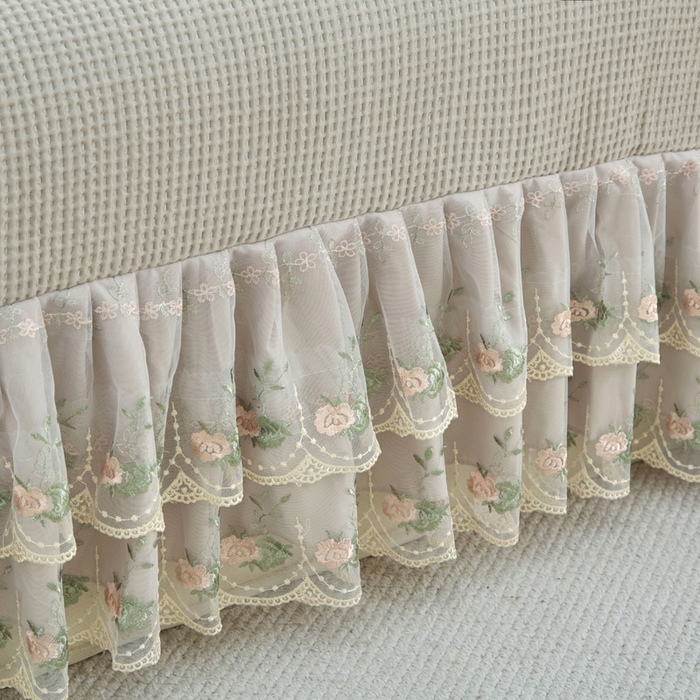 91家纺网 家纺一手货源 找家纺 能好家纺 2026春夏新款华夫格pe豆豆席凉席席子 咖