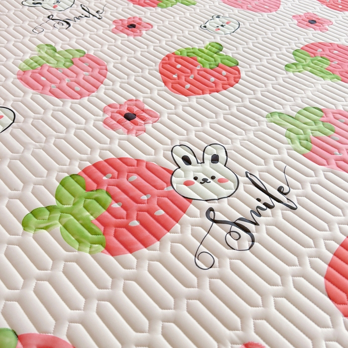 91家纺网 家纺一手货源 找家纺 （总）能好家纺 2026春夏新款小清新乳胶床裙款凉席席子