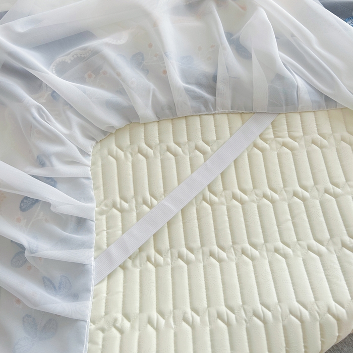 91家纺网 家纺一手货源 找家纺 能好家纺 2026春夏新款小清新乳胶床裙款凉席席子 快乐熊猫