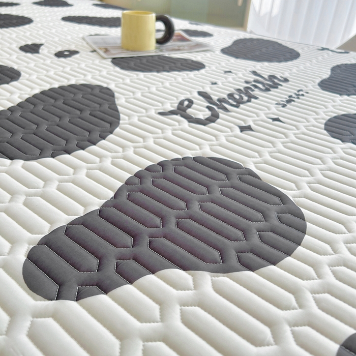 91家纺网 家纺一手货源 找家纺 能好家纺 2026春夏新款小清新乳胶床裙款凉席席子 快乐熊猫