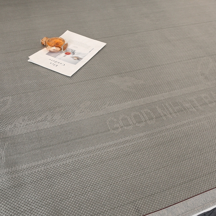 91家纺网 家纺一手货源 找家纺 能好家纺 2026春夏新款提花冰藤床裙款凉席席子 格调 灰